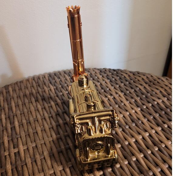 Vntg 74 Avon Golden Rocket Train After Shave Wild Country Collect Bottle Full - Picture 8 of 9